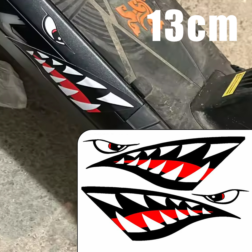 Car Accessories On Amazon - JDM Shark Mouth Teeth Car Sticker