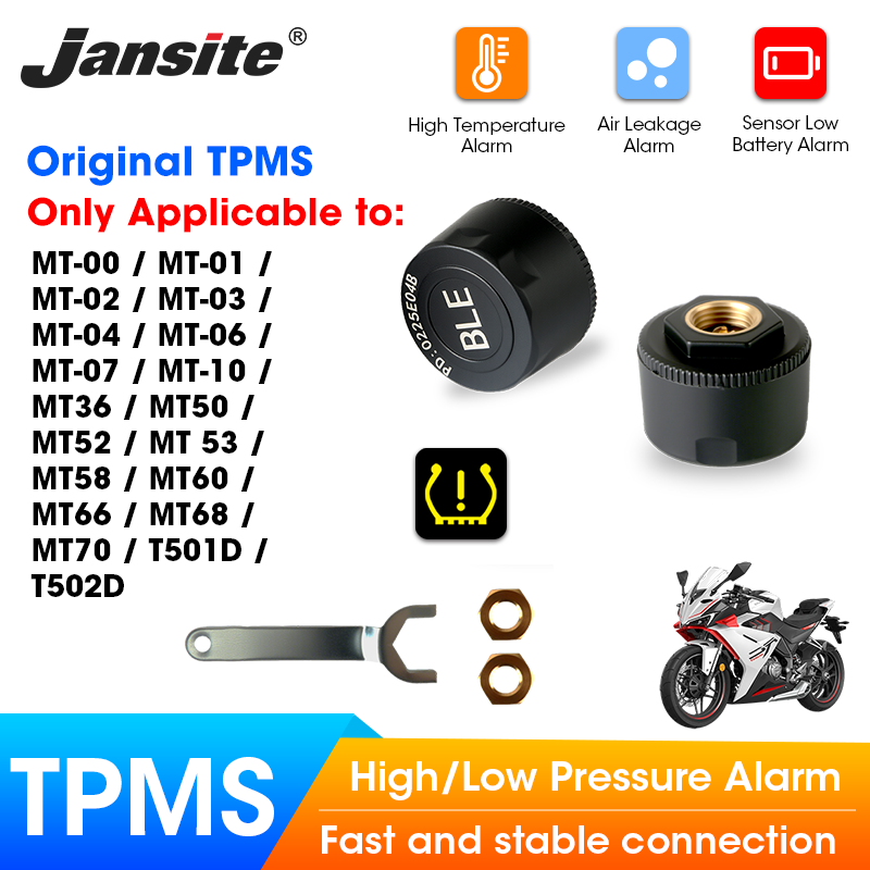 Tire Pressure Monitor - Jansite Motorcycles TPMS Designed for Specific
