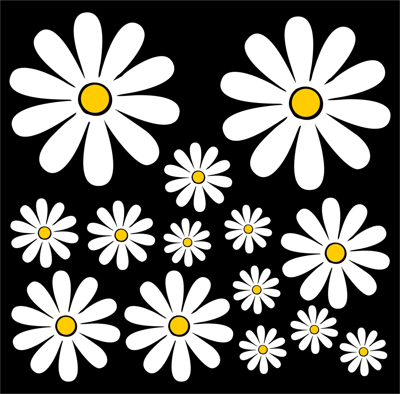 15cm Daisy Exterior Cute, PVC  - Car Accessories On Amazon ulasan dan harga