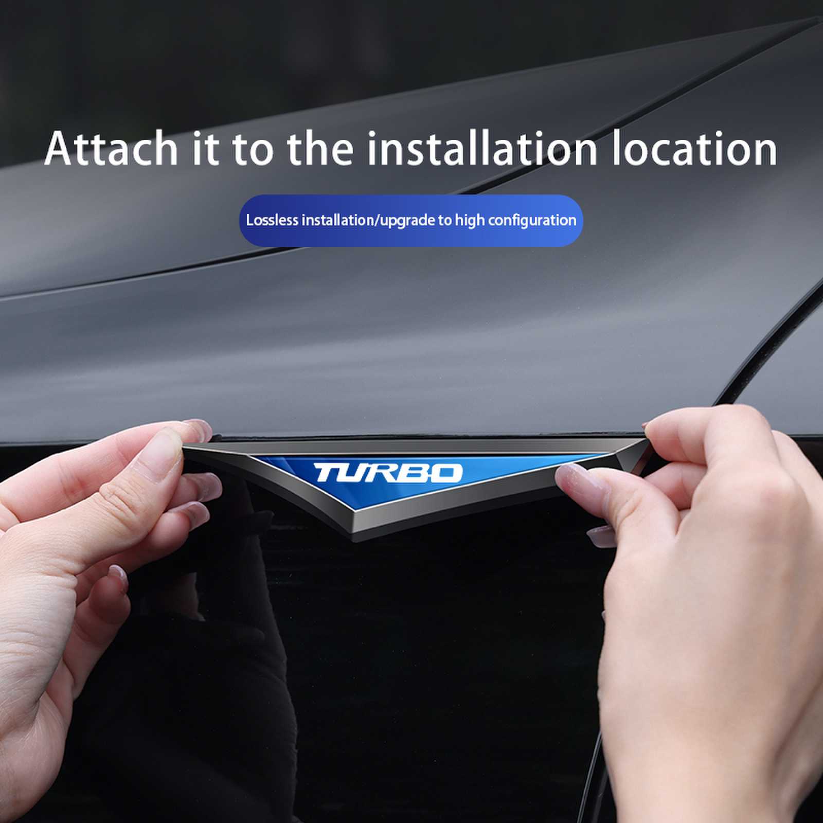 New Fashion Turbo Logo Car Met - Car Accessories Unique ulasan dan harga