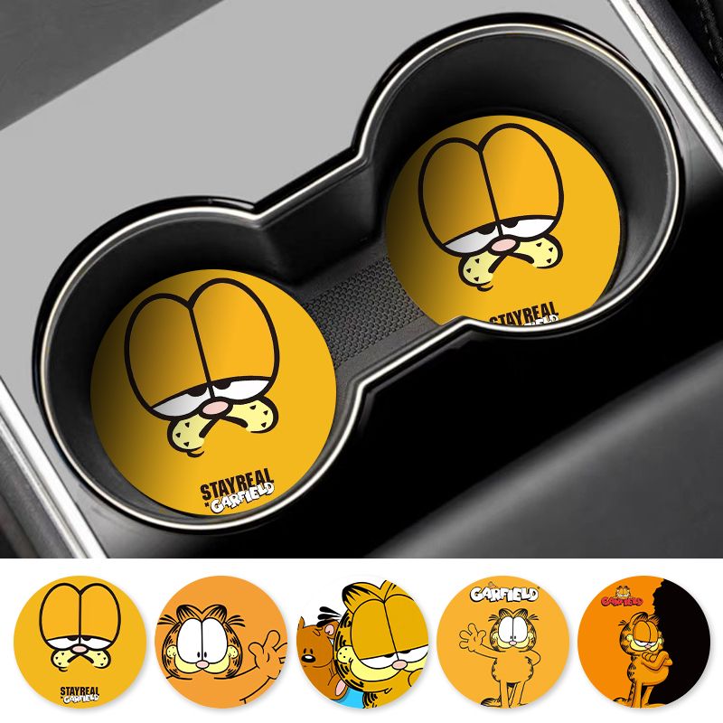 Cartoon Garfield Car Cup Coast - Car Accessories Workshop ulasan dan harga
