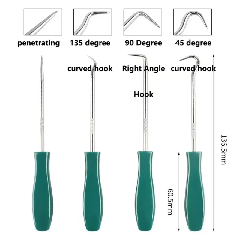 4Pcs 135mm Oil Seal Pick Hooks - Car Accessories Workshop ulasan dan harga