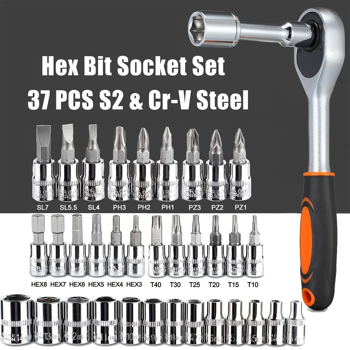 46pc Drive Socket Set 1/4 inch - Car Accessories Workshop ulasan dan harga