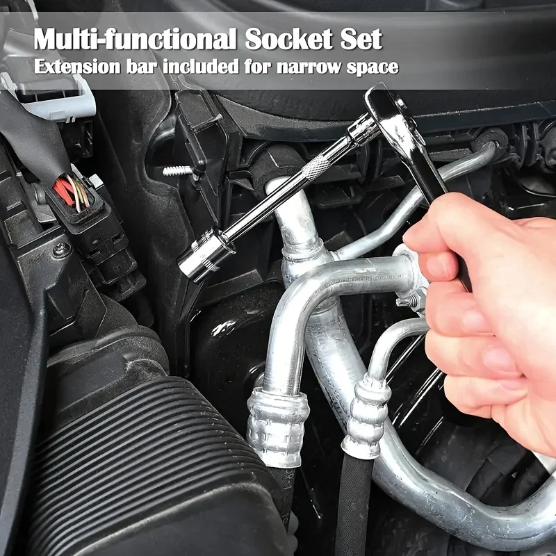 46pc Drive Socket Set 1/4 inch - Car Accessories Workshop ulasan dan harga