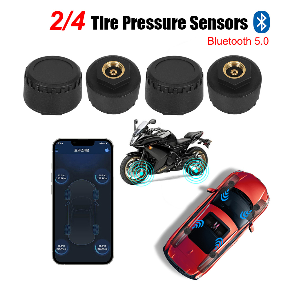 Bluetooth 5.0 Sensors Motorcyc - Tire Pressure Monitor ulasan dan harga