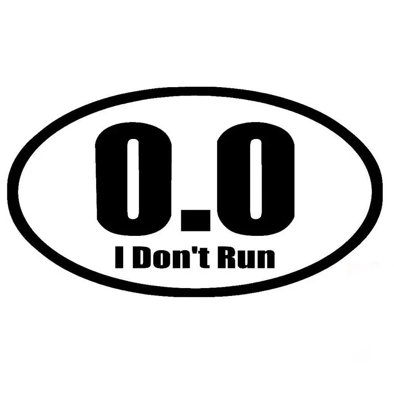 New Design 0.0 I Don't Run Adh - Car Accessories On Amazon ulasan dan harga