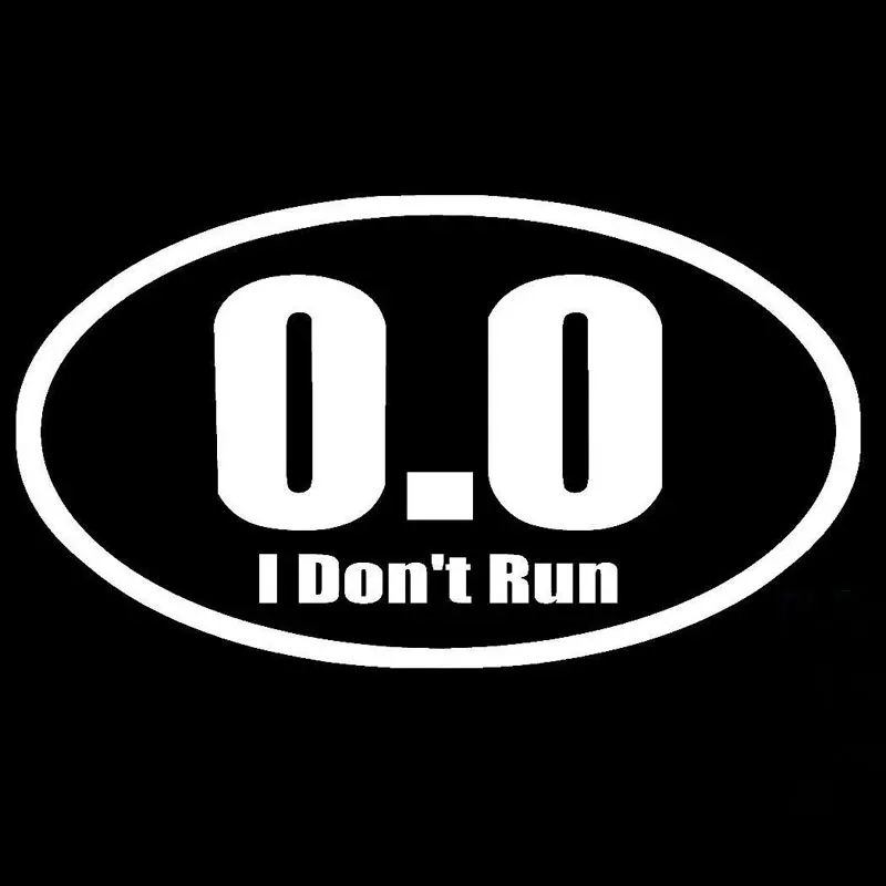 New Design 0.0 I Don't Run Adh - Car Accessories On Amazon ulasan dan harga